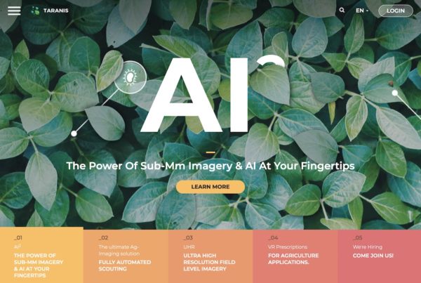 International precision ag-tech startup that offers a full stack solution for high precision aerial surveillance imagery.