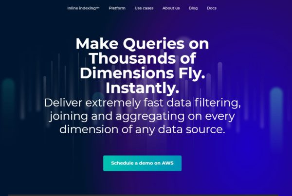 Make Queries on Thousands of Dimensions Fly. Instantly.